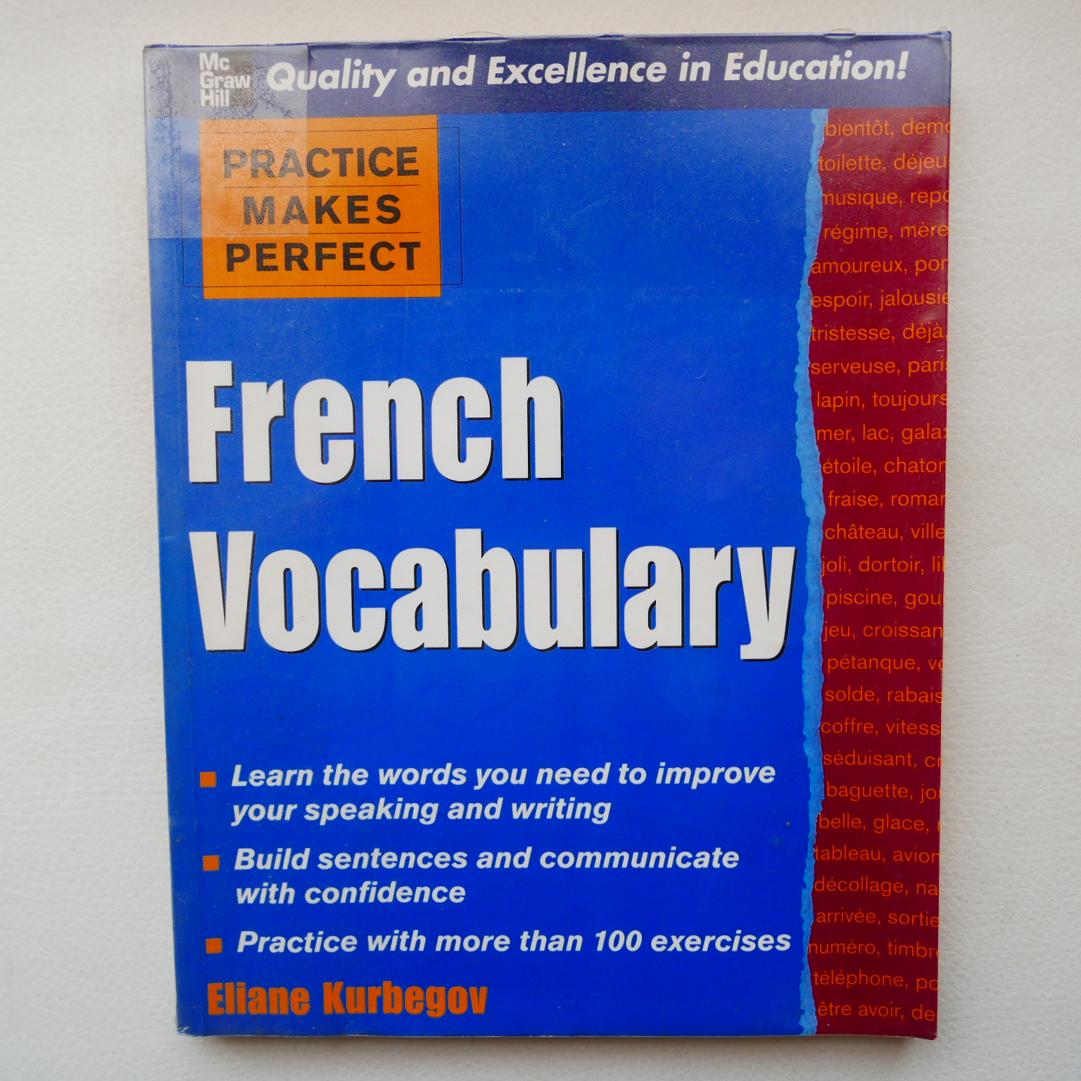 French Vocabulary By Eliane Kurbegov The Crazy Book Inn