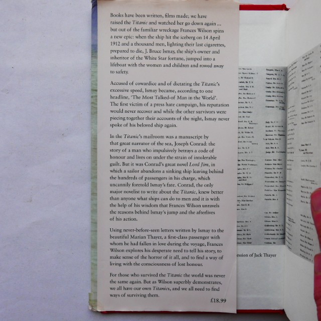 How to Survive the Titanic or The Sinking of J. Bruce Ismay by Frances Wilson - Image 2