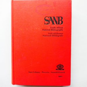 South African National Bibliography (SANB) - Suid-Afrikaanse Nasionale Bibliografie - State Library 1971