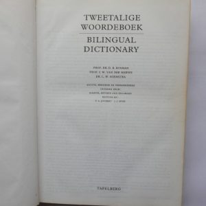 Twee Talige Woordeboek : Bilingual Dictionary : Bosman - Van Der Merwe - Hiemstra : Tafelberg