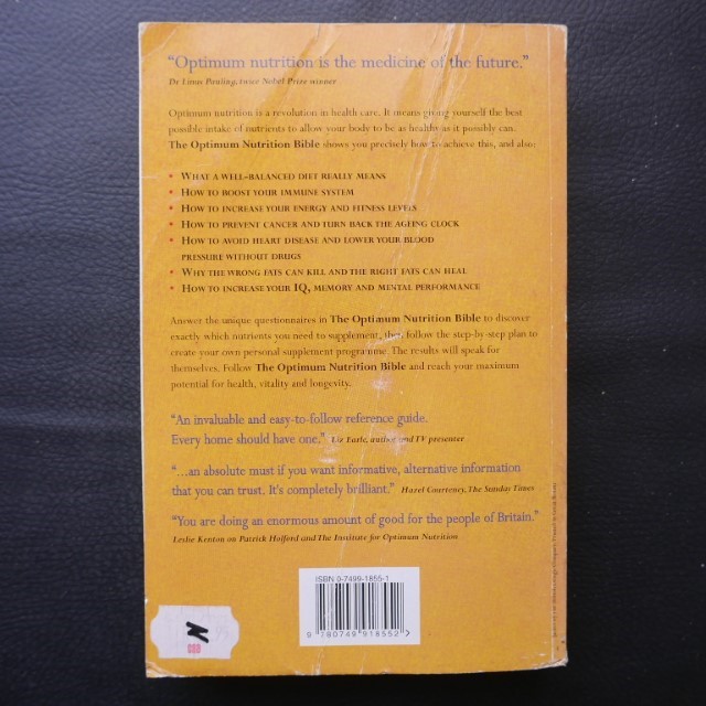 The Optimum Nutrition Bible by Patrick Holford - Image 2