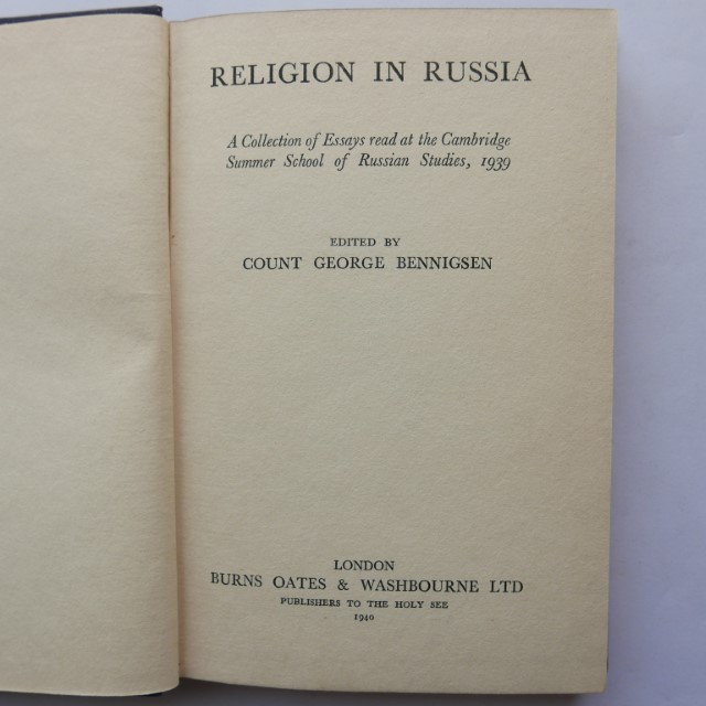 Religion in Russia - Edited by Count George Bennigsen - Image 3