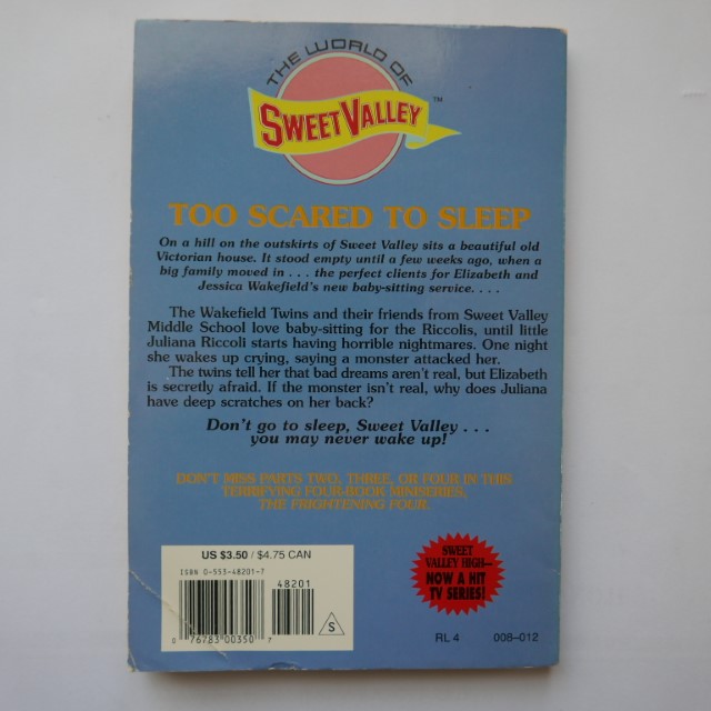 Sweet Valley High : Twins - Too Scared to Sleep by Francine Pascal - Image 2