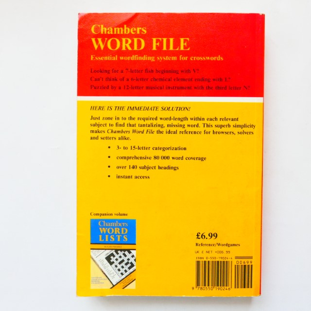 Chambers Word File by Roger Prebble & Mick Griffiths - Image 2